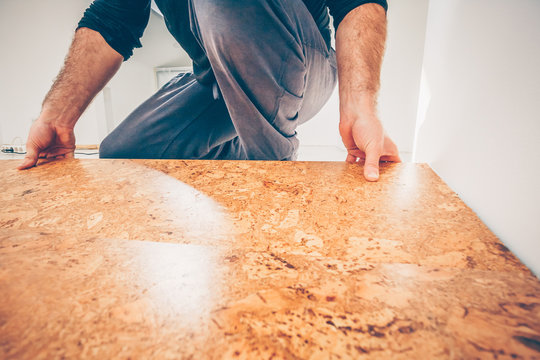 Hand Connection Cork Flooring