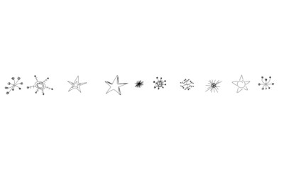 Stern Sterne Band Banner Hintergrund Reihe Skizze Stift Weihnachtsmotiv Silber grau