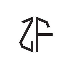 two letter ZF octagon logo