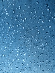 Water drops on glass, rain water,Background and Texture