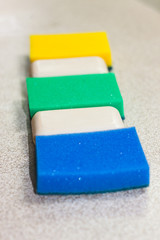 dish washing sponges and soap