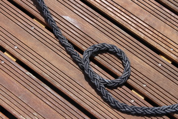 rope on old wood