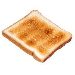 Toast for a sandwich isolate on a white background