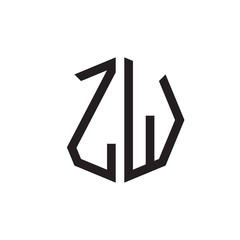 two letter ZW octagon logo