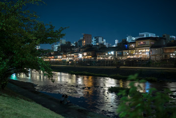 Fototapeta na wymiar 京都鴨川(Kyoto Kamogawa)