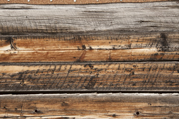 Rustic Weathered Warm Wood Background or Texture