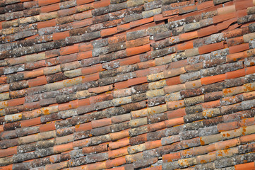 red roof tiles