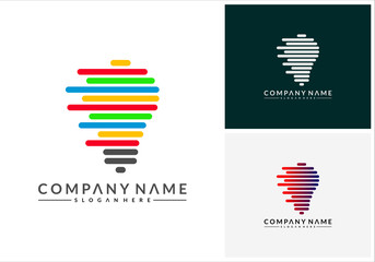Fast Idea logo, Digital Idea logo template, Digital Inspiration logo designs vector