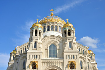 St. Nicholas naval Cathedral in Kronstadt.