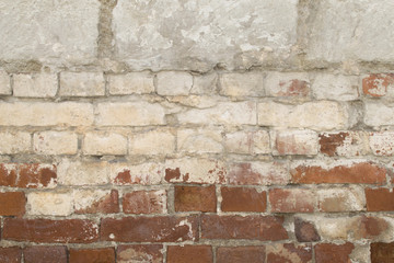 brick wall of red and white brick