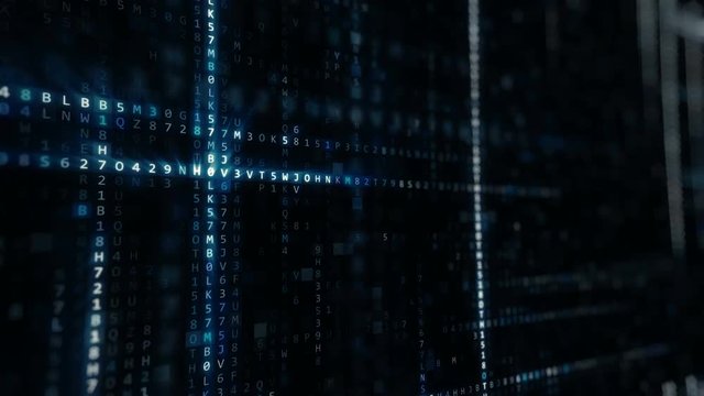 Abstract blue hex background technology