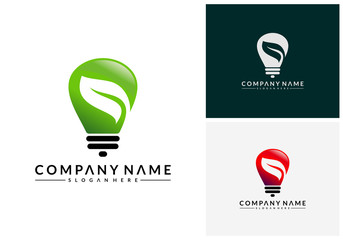 Nature Idea logo template, Green Inspiration logo designs vector