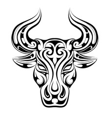Taurus tattoo as zodiac symbol