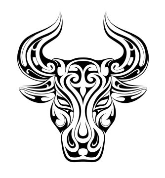 Taurus tattoo as zodiac symbol