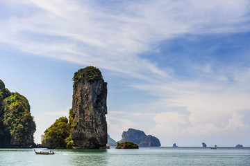Naklejka premium Küstenlandschaft am Ao Nang beach in Krabi, Thailand