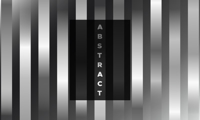 Abstract Geometric Monochrome Poster.
