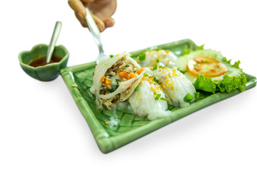 Vietnamese Veggie Roll food
