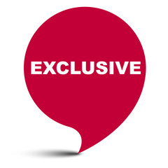 red vector bubble banner exclusive