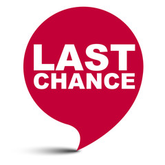 red vector bubble banner last chance