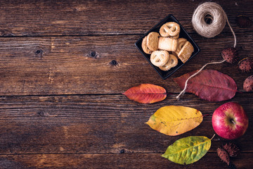 Autumn background, space for text