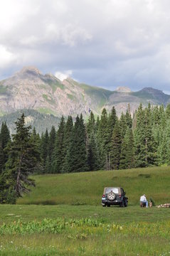Jeep, 4x4, Lizard Head Pass, San Miguel Valley, near Ouray and Telluride, Colorado