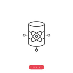 Data science Vector Icon Business Management Related Vector Line Icon. Editable Stroke. 1000x1000 Pixel Perfect