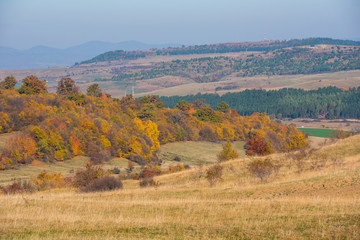 Fototapeta premium Autumn scene in the mountains
