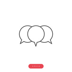 Teamwork sign Vector Icon Business Management Related Vector Line Icon. Editable Stroke. 1000x1000 Pixel Perfect