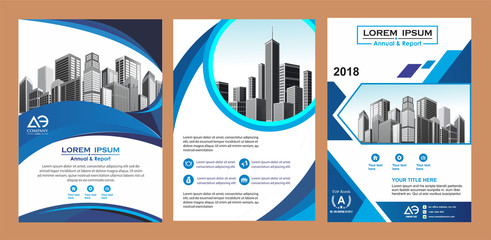 abstract cover and layout for presentation and marketing
