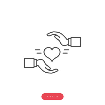 Loyality Vector Icon Business Management Related Vector Line Icon. Editable Stroke. 1000x1000 Pixel Perfect.