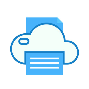 Cloud Print Icon