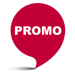 red vector bubble banner promo
