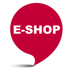 red vector bubble banner eshop