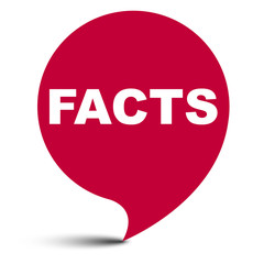 red vector bubble banner facts