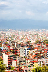 Fototapeta premium City Aerial View of Kathmandu Nepal