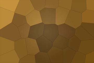 Good abstract illustration of brown and red Gigant hexagon. Lovely background for your project.