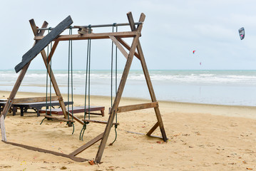 Fototapeta premium Swing on the baech
