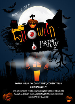 Halloween party invitation.