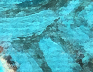 Abstract grunge pattern. Background painted in oil by dry brush. Textured surface abstraction. Drawn texture. Close-up chaotic strokes on canvas.