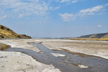 The dry river beds of Little Magadi, Magadi, Kenya