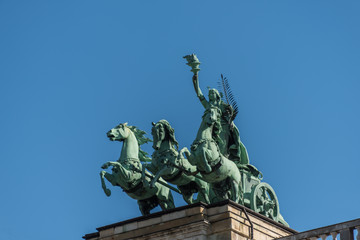 Fototapeta na wymiar Horse Statue Budapest