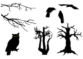Halloween symbol set