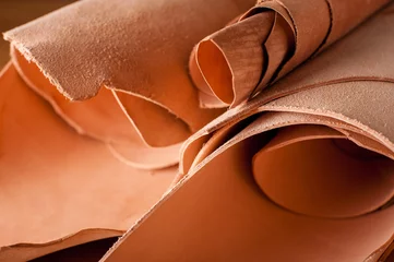 Deurstickers vegetable tanned leather © NorGal