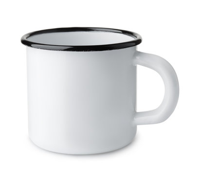  White blank enamel mug