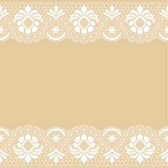 card with lace
