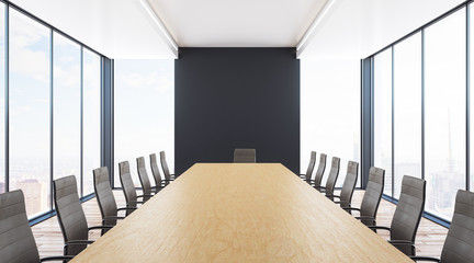 Contemporary boarding room interior