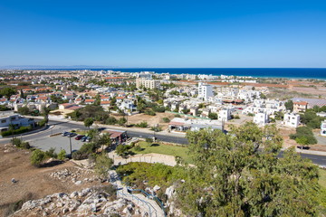 Protaras cityscape in summer, Cyprus