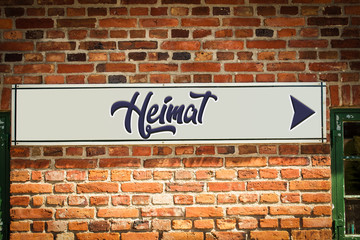Fototapeta premium Schild 318 - Heimat