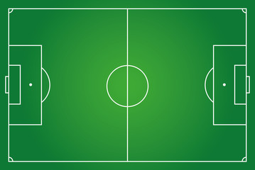 Socce, football field. Vector illustration