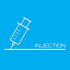 Injection medical background